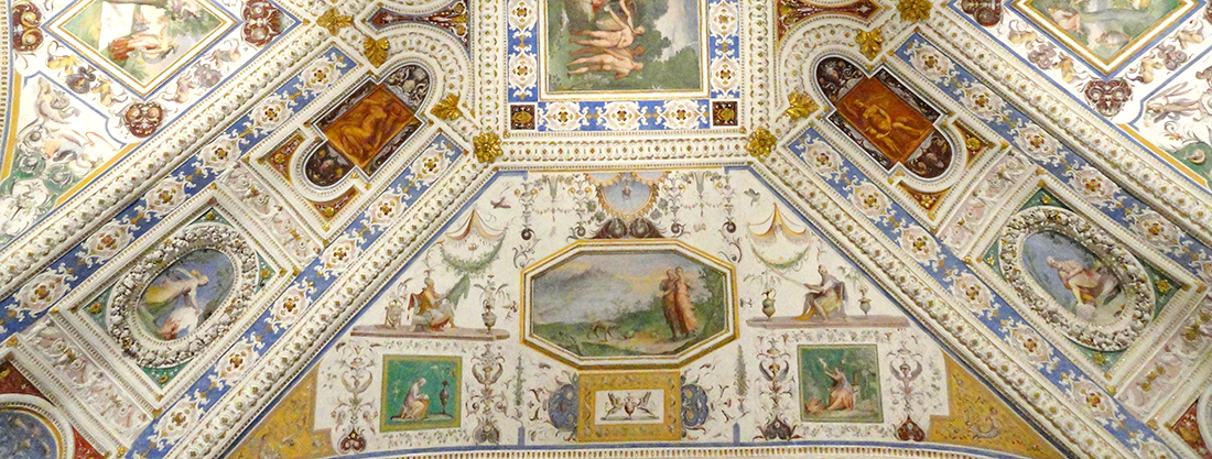 Palazzo Farnese di Caprarola. La Sala dei lanifici. La scoperta della porpora da parte di Ercole e Jole.