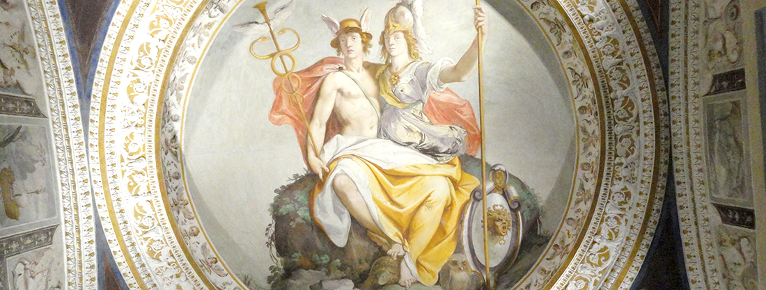 Questa stessa immagine veniva spesso scelta dagli ambienti umanistici, sull'esempio di Cicerone che per primo l'aveva posta come simbolo per la propria Accademia. Così, come l’immagine fu scelta dall’Accademia Bocconiana di Bologna, la prestigiosa istituzione umanistica di cui il Gran Cardinal Farnese era protettore, e ancor prima di lui lo era il suo nonno, papa Paolo III.